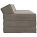 Divano Letto Pieghevole Grigio Chiaro 120 x 60 x 49 cm Tessuto - Foto miniatura 4