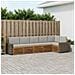 Set divano sezionale con cuscino 6 pcs Naturale e Grigio Chiaro - Foto miniatura 2