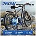 Bicicletta Elettrica GT300 26 Pollici E-bike 250W, Batteria 36V 10Ah 7 Velocità Autonomia 30-50km Nero - Foto miniatura 4