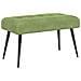 Panchina con bottoni imbottiti Verde chiaro 80 x 40 x 46 cm - Foto miniatura 1