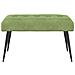 Panchina con bottoni imbottiti Verde chiaro 80 x 40 x 46 cm - Foto miniatura 4