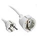 cavo prolunga alimentazione schu. ko. 10a / 250v, 2-poli e contatto di terra, spina cee-7/7 su presa cee-7/7, bianco, 5m - Foto miniatura 1