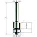 Fresa X Rifilare C/cusc. Dp Z2 S=8 D=12.7x11x58 Dx 906.128.61 - Foto miniatura 1