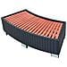 Scalino Per Spa In Polyrattan 92x45x25 Cm Nero - Foto miniatura 1