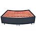 Scalino Per Spa In Polyrattan 92x45x25 Cm Nero - Foto miniatura 2