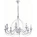 Lampada A Sospensione 8 X 40w E14 Bianco Antico - Foto miniatura 1