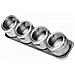 Set 4 Barattolini Portaspezie Con Barra Magnetica, L 27,5 Cm - Foto miniatura 2