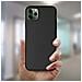 Cover Apple Iphone 11 Pro Max Silicone Fronte Retro Nero - Foto miniatura 2