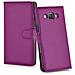 Custodia Compatibile Con Samsung Galaxy A3 2015 In Violetta Ametista - Coperchio Protettiva Con Chiusura Magnetica, Funzione Stand E Tasca Per Le Carte - Foto miniatura 5