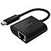 Adattatore da USB-C a Ethernet INC001BTBK + Ricarica Power Delivery da 60 W Colore Nero - Foto miniatura 1