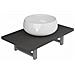 Set Mobili Da Bagno 2 Pz Ceramica Grigio - Foto miniatura 2