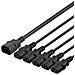 Cavo Del Dispositivo Iec C14 - 5x Iec C13, 3 M, 10 A / 250 V, Divisore A Y, S - Foto miniatura 1