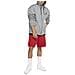 Felpa Da Uomo Con Cappuccio E Full Zip Jumpman Air Grigia Taglia L Codice Ck6679-091 - Foto miniatura 6