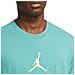 T-shirt Da Uomo Jumpman Logo Verde Taglia Xl Cod Cw5190-392 - Foto miniatura 3