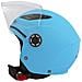 Casco Scooter Moto Bambino Ragazzo Protettivo Certificato Ece2205 Azzurro L - Foto miniatura 3
