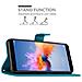 Custodia Compatibile Con Honor 7x In Blu Fiore - Coperchio Protettivo In Design Floreale Con Chiusura Magnetica, Funzione Stand E Slot Per Carte - Foto miniatura 4
