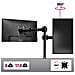 Dm251x3 Supporto Da Scrivania Monitor 13” - 27” Staffa Supporto Monitor / Schermo Con Due Braccia Estensorie E Morsetto Tavolo Vesa Max 100 X 100mm Struttura In Acciaio Portata 8kg - Foto miniatura 3
