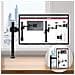 Dm251x3 Supporto Da Scrivania Monitor 13” - 27” Staffa Supporto Monitor / Schermo Con Due Braccia Estensorie E Morsetto Tavolo Vesa Max 100 X 100mm Struttura In Acciaio Portata 8kg - Foto miniatura 4