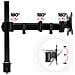 Dm251x3 Supporto Da Scrivania Monitor 13” - 27” Staffa Supporto Monitor / Schermo Con Due Braccia Estensorie E Morsetto Tavolo Vesa Max 100 X 100mm Struttura In Acciaio Portata 8kg - Foto miniatura 6