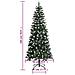 Albero Di Natale Artificiale Con Base Verde 180 Cm Pvc - Foto miniatura 6