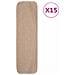 Tappetini Scale Antiscivolo 15 Pz 75x20 Cm Beige Rettangolari - Foto miniatura 1
