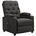 Poltrona Elettrica Reclinabile Grigio Scuro In Tessuto - Foto miniatura 2