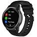 Cinturino Per Orologio In Silicone Con Motivo A Quadri Per Garmin Vivoactive 4 18 Mm Black - Foto miniatura 3