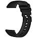 Cinturino Per Orologio In Silicone Con Motivo A Quadri Per Garmin Vivoactive 4 18 Mm Black - Foto miniatura 4