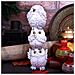 Totem Più Saggio Tre Gufi Bianchi Da Collezione 20 Cm - Foto miniatura 2