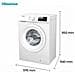 Lavatrice Standard WFQP801419VM 8 kg Classe A Centrifuga 1400 giri Colore Bianco - Foto miniatura 7