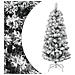 Albero Natale Artificiale Incernierato Con Neve Fioccata 120 Cm - Foto miniatura 1