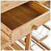 Carrello Portavivande Morino Legno Di Bambù Marrone Chiaro - Foto miniatura 5