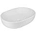 Lavabo Da Appoggio Ceramica Bianco Ovale Arredo Bagno Lavandino 60x40x15 Cm *** Finitura- : Opaco - Foto miniatura 1