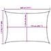 Vela Parasole 160 G /m Rettangolare Blu 6x8 M In Hdpe - Foto miniatura 2