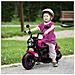 Moto Elettrica Per Bambini 18-36 Mesi Con Rotelle E Fanale, 76x42x57 Cm, Rosa E Nero - Foto miniatura 5