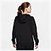 Felpa Con Cappuccio Fleece Cw6957-010 Donna Taglia Xs Colore Nero - Foto miniatura 6