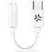 Cavo Adattatore Da Usb-c Maschio A Jack 3.5mm Femmina Bianco - Foto miniatura 1