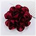Spilla Con Fiore Grande E Vistoso In Tessuto Satinato Darkred - Foto miniatura 5