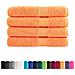 Asciugamani Sauna Solund 4 Pz Arancione 80x200 Cm 600 G/m - Foto miniatura 2