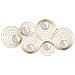 Decorazione In Metallo 3d Cerchi 2 - Oro - Metallo - 90x2,5x45 Cm - Foto miniatura 1