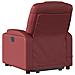 Poltrona Alzapersona Reclinabile Rosso Vino In Similpelle - Foto miniatura 4