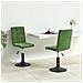 Lusso Casadino -  Sedie Da Pranzo Girevoli 2 Pz Verde Scuro In Velluto - Foto miniatura 8