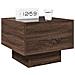 Lusso Casadino -  Comodino Con Led Infinity Rovere Marrone 40x40x30 Cm - Foto miniatura 4