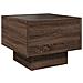 Lusso Casadino -  Comodino Con Led Infinity Rovere Marrone 40x40x30 Cm - Foto miniatura 7