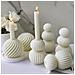 Stampo Per Candele A Sfera A Spirale - Stampo Geometrico In Silicone Per Artigianato In Resina - Foto miniatura 2