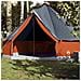 Tenda Familiare Tipi 10 Persone Grigia e Arancione Impermeabile - Foto miniatura 1