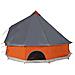 Tenda Familiare Tipi 10 Persone Grigia e Arancione Impermeabile - Foto miniatura 8