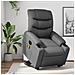 Poltrona Alzapersona Elettrica Reclinabile Grigio in Similpelle - Foto miniatura 2