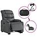 Poltrona Alzapersona Elettrica Reclinabile Grigio in Similpelle - Foto miniatura 6