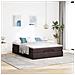 Struttura Letto Pouf con Materasso 140x200 cm in Tessuto - Foto miniatura 3